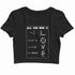 Coding Nerd Engineering CLOUD IS JUST ANOTHER COMPUTER Custom Printed Graphic Design Crop Top T-Shirt for Women